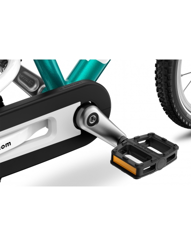 Rower dziecięcy woom 2 GO metallic turquoise (14") turkusowy