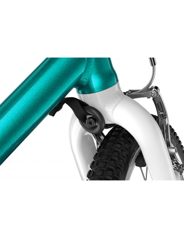 Rower dziecięcy woom 2 GO metallic turquoise (14") turkusowy