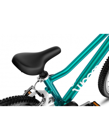 Rower dziecięcy woom 2 GO metallic turquoise (14") turkusowy