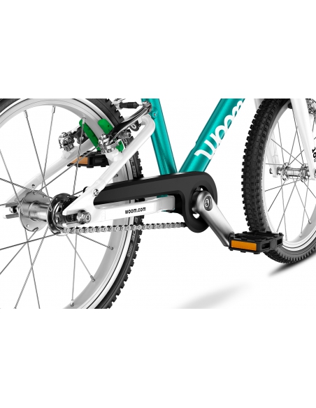 Rower dziecięcy woom 3 GO metallic turquoise (16") turkusowy