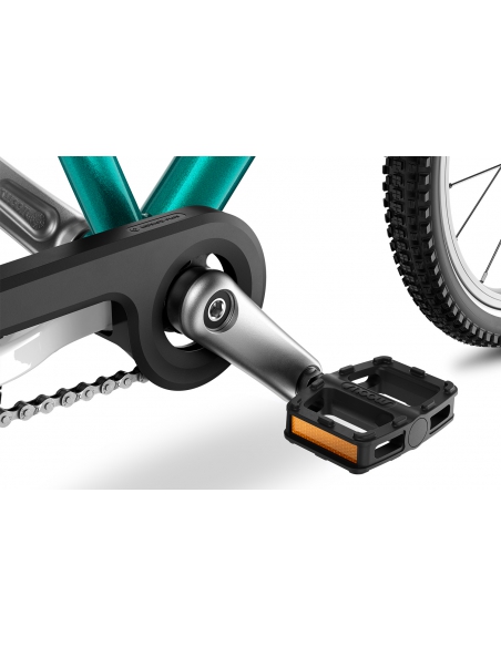 Rower dziecięcy woom 3 GO metallic turquoise (16") turkusowy