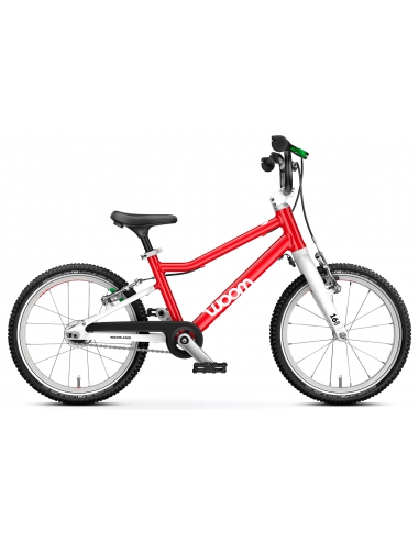 Rower dziecięcy woom 3 GO AUTOMAGIC woom red (16") czerwony (z automatyczną przerzutką)