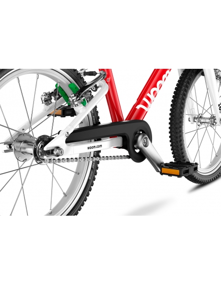 Rower dziecięcy woom 3 GO AUTOMAGIC woom red (16") czerwony (z automatyczną przerzutką)