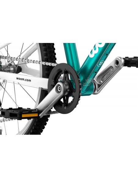 Rower dziecięcy woom 4 GO metallic turquoise (20") turkusowy
