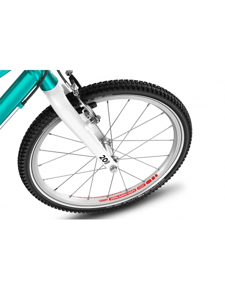 Rower dziecięcy woom 4 GO metallic turquoise (20") turkusowy