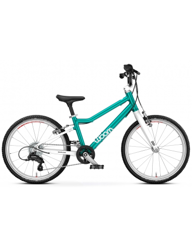 Rower dziecięcy woom 4 GO metallic turquoise (20") turkusowy