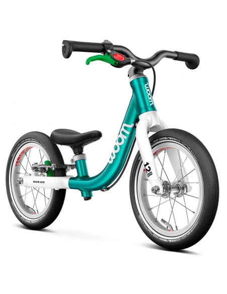 Rowerek biegowy woom 1 GO metallic turquoise (12") turkusowy