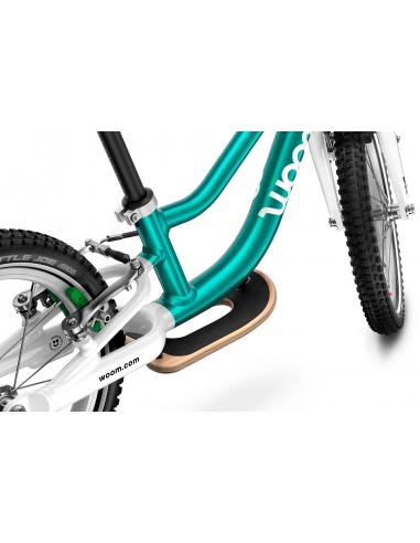 Rowerek biegowy woom 1 GO metallic turquoise (12") turkusowy