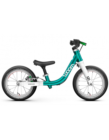 Rowerek biegowy woom 1 GO metallic turquoise (12") turkusowy
