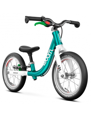 Rowerek biegowy woom 1 GO metallic turquoise (12") turkusowy