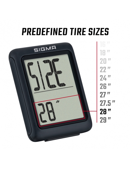 Licznik rowerowy Sigma BC 5.0 WR (przewodowy)