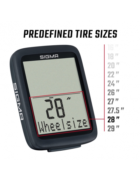 Licznik rowerowy Sigma BC 8.0 WR (przewodowy)