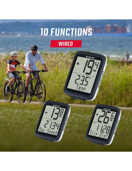 Licznik rowerowy Sigma BC 10.0 WR (przewodowy)