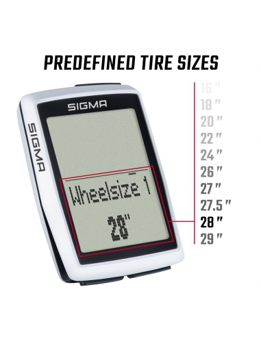 Licznik rowerowy Sigma BC 12.0 WR (przewodowy)