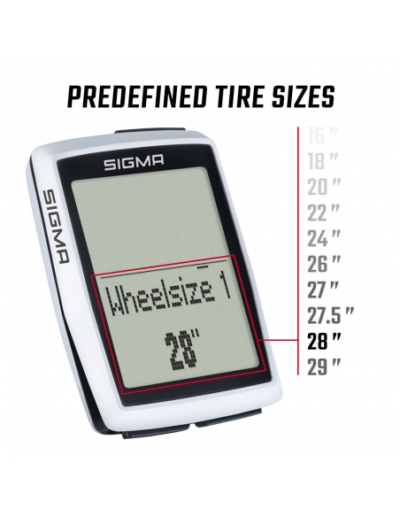 Licznik rowerowy Sigma BC 12.0 WR (przewodowy)