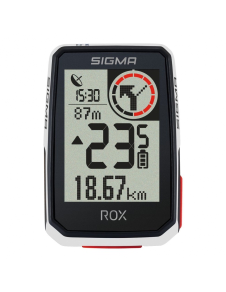 Licznik rowerowy Sigma ROX 2.0 White Top Mount Set