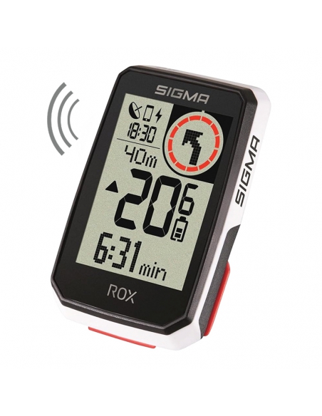 Licznik rowerowy Sigma ROX 2.0 White Top Mount Set