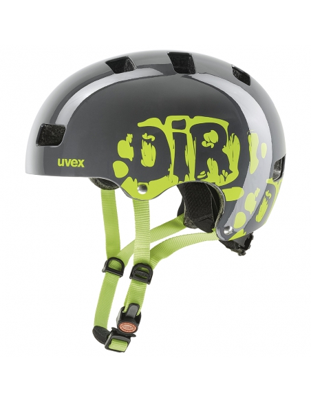 Kask dziecięcy Uvex Kid 3 Dirtbike Grey-Lime