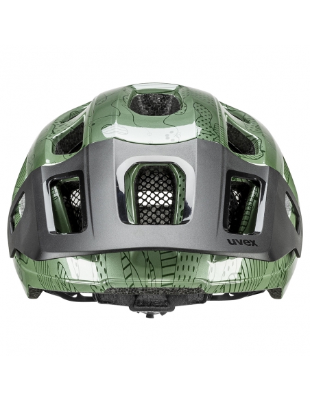 Kask rowerowy Uvex React JR Junior Moss Green Altimeter