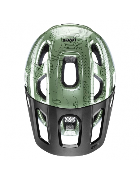 Kask rowerowy Uvex React JR Junior Moss Green Altimeter