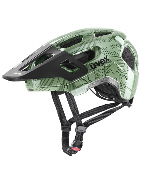 Kask rowerowy Uvex React JR Junior Moss Green Altimeter