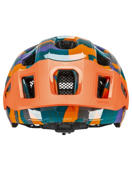 Kask rowerowy Uvex React JR Junior Papaya Camo Mat