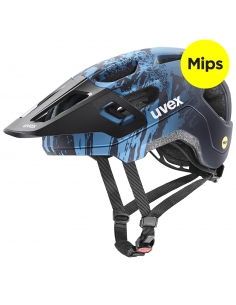 Kask rowerowy Uvex React JR Junior MIPS Azure-Deep Space Mat