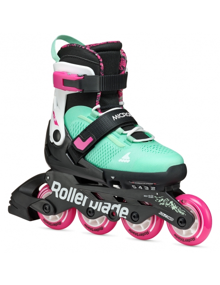 Rolki dziecięce Rollerblade MICROBLADE XT Black/Sea Green