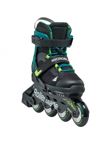 Rolki dziecięce Rollerblade MICROBLADE XT Black/Petrol Green