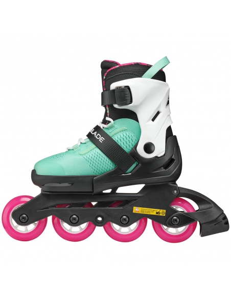 Rolki dziecięce Rollerblade MICROBLADE XT Black/Sea Green