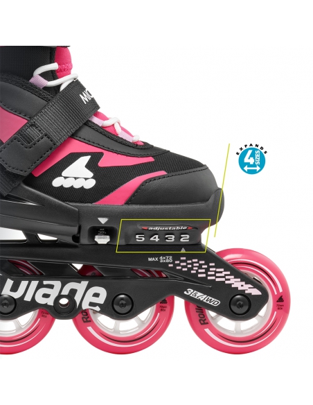 Rolki dziecięce Rollerblade MICROBLADE Black/Pink