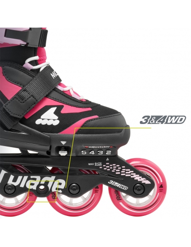 Rolki dziecięce Rollerblade MICROBLADE Black/Pink