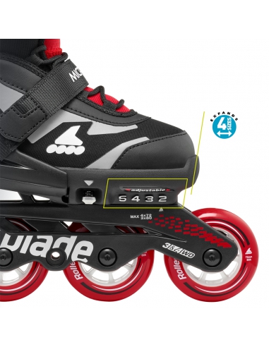 Rolki dziecięce Rollerblade MICROBLADE Black/Red