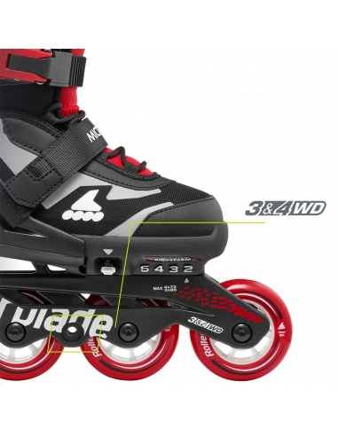 Rolki dziecięce Rollerblade MICROBLADE Black/Red