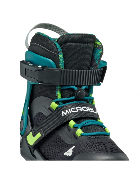 Rolki dziecięce Rollerblade MICROBLADE XT Black/Petrol Green