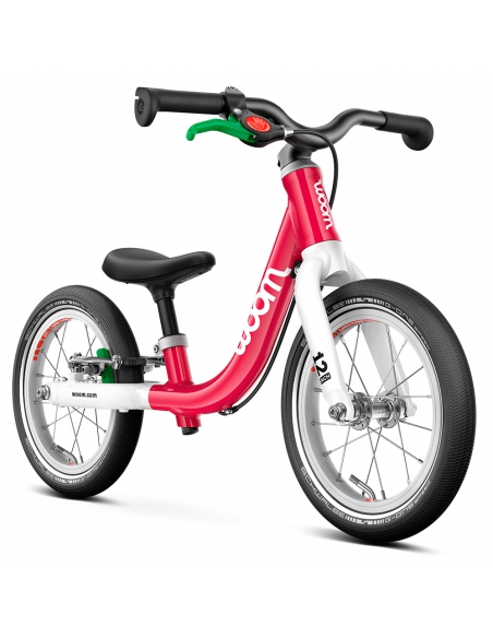 Rowerek biegowy woom 1 GO hot pink (12") różowy-malinowy