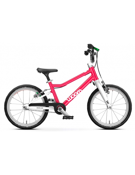 Rower dziecięcy woom 3 GO hot pink (16") różowy-malinowy