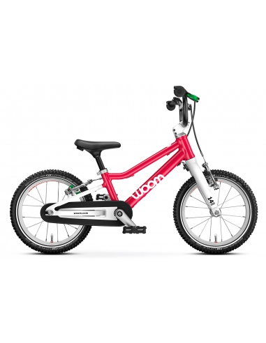 Rower dziecięcy woom 2 GO hot pink (14") różowy malinowy