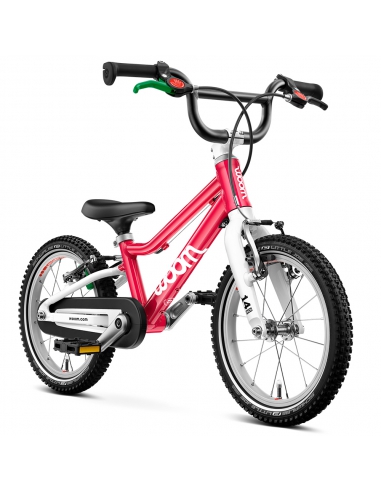 Rower dziecięcy woom 2 GO hot pink (14") różowy malinowy