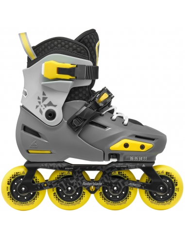 Rolki dziecięce Rollerblade APEX Charcoal/Yellow