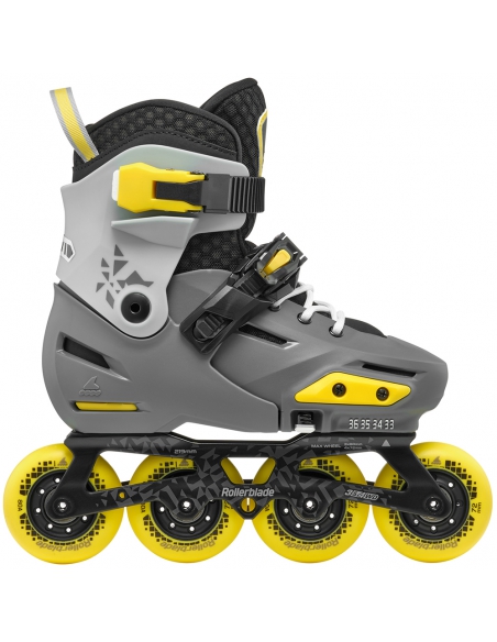 Rolki dziecięce Rollerblade APEX Charcoal/Yellow