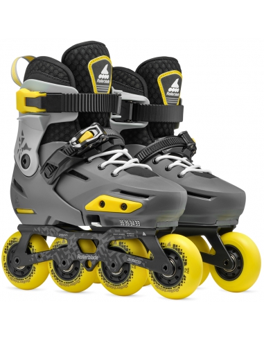 Rolki dziecięce Rollerblade APEX Charcoal/Yellow