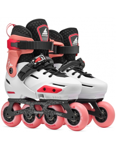 Rolki dziecięce Rollerblade APEX Platinium/Coral