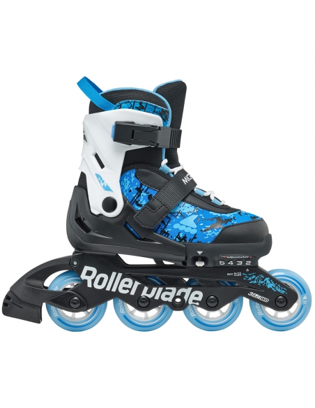 Rolki dziecięce Rollerblade MICROBLADE SL Black/Sky Blue