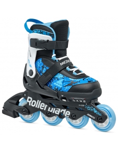 Rolki dziecięce Rollerblade MICROBLADE SL Black/Sky Blue