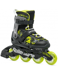Rolki dziecięce Rollerblade MICROBLADE SL Black/Lime