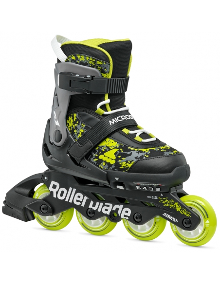 Rolki dziecięce Rollerblade MICROBLADE SL Black/Lime