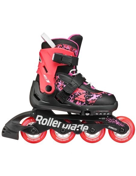 Rolki dziecięce Rollerblade MICROBLADE SL Black/Coral