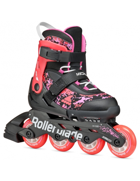 Rolki dziecięce Rollerblade MICROBLADE SL Black/Coral