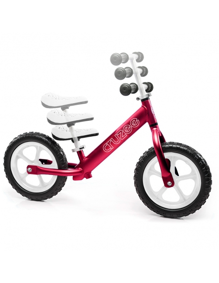 Rowerek biegowy Cruzee 12 czerwony białe koła